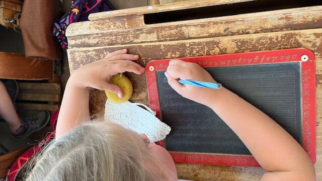 Bild Schreiben im Dorfschulmuseum Daxberg 2025